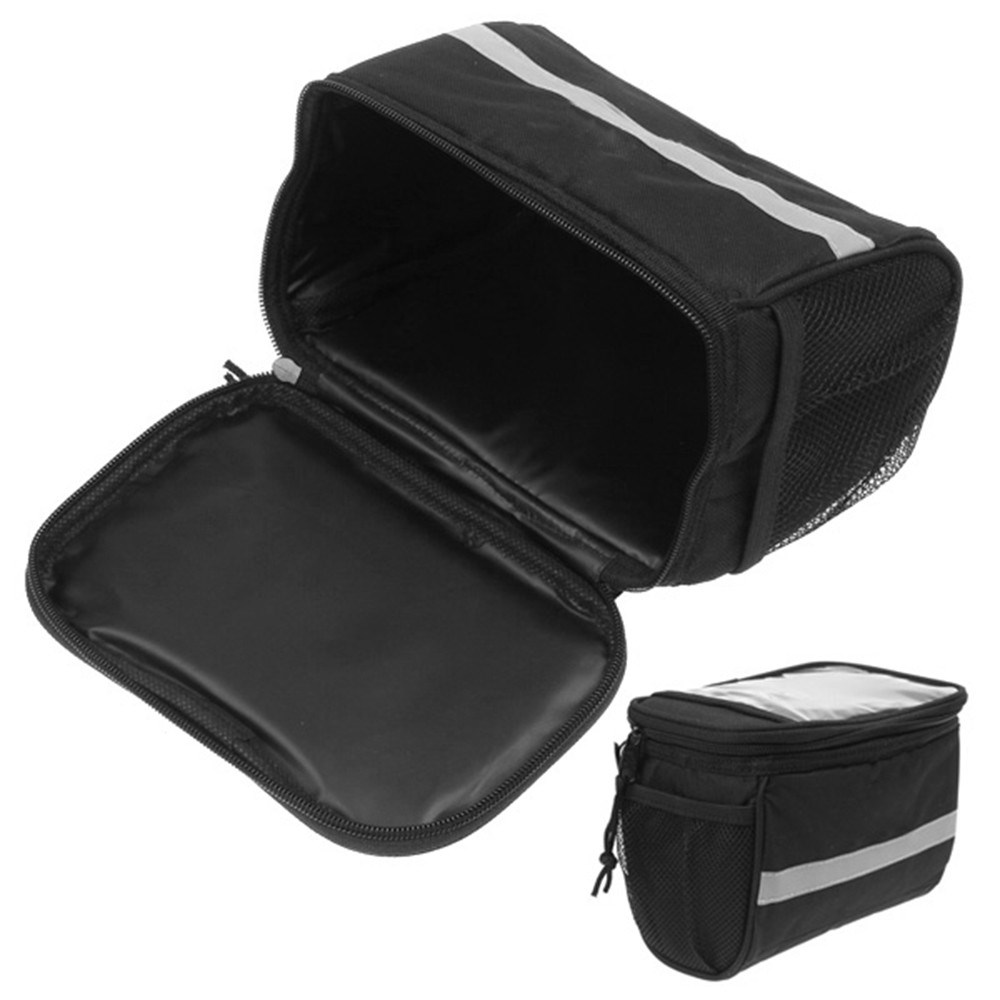 Ahlsen Sacoche De Guidon De Vélo - Étanche - Sac Isotherme Avec Bandes Ahlsen Sacoche De Guidon De Vélo - Étanche - Sac Isotherme Avec Bandes