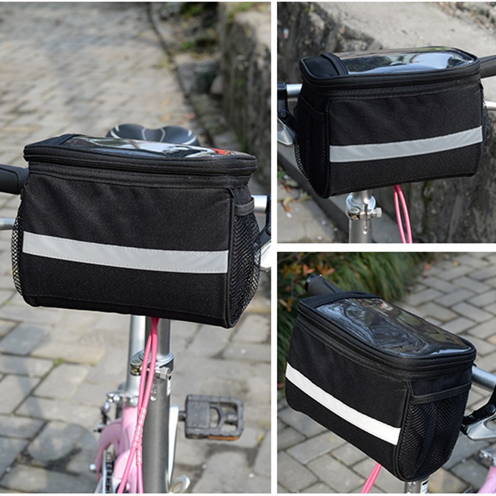 Nasjac Sacoche Siège Arrière Vélo 8L – Imperméable Réfléchissant – Grande Capacité – Multifonction Vélo & Bandoulière